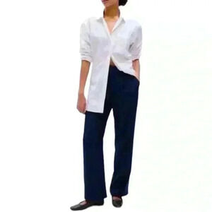 Women’s TENCEL& Lyocell Pleated Trousers By GAP-NWT